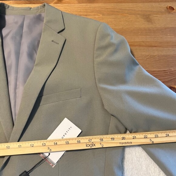 Alain Dupetit Mens 2 Button Suittech Light Grey Sport Coat Blazer 38L x 32W NWT - Picture 11 of 12